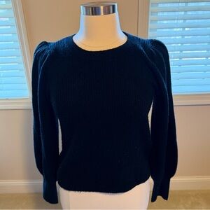 Nordstrom Women's Black Crew Neck Sweater